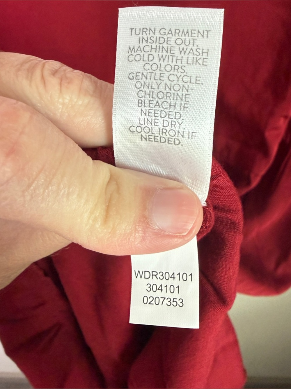 J.Jill NWT Tiered Viscose Dress | Crimson | Long Ruffle Sleeve Boho| Size L - Picture 5 of 11